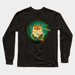Space Kitty Long Sleeve T-Shirt